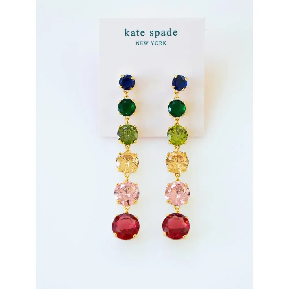 Kate Spade Candy Shop Linear Earrings Multi Color